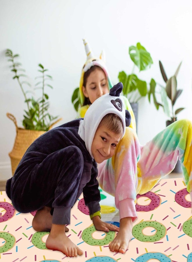 Drydiet Donut Party Game with 59 x 41 Inches Donut Mat Spinner Quadruped Piñata Decorations Candy Spa Party Game Sleepover Girls - Image 5